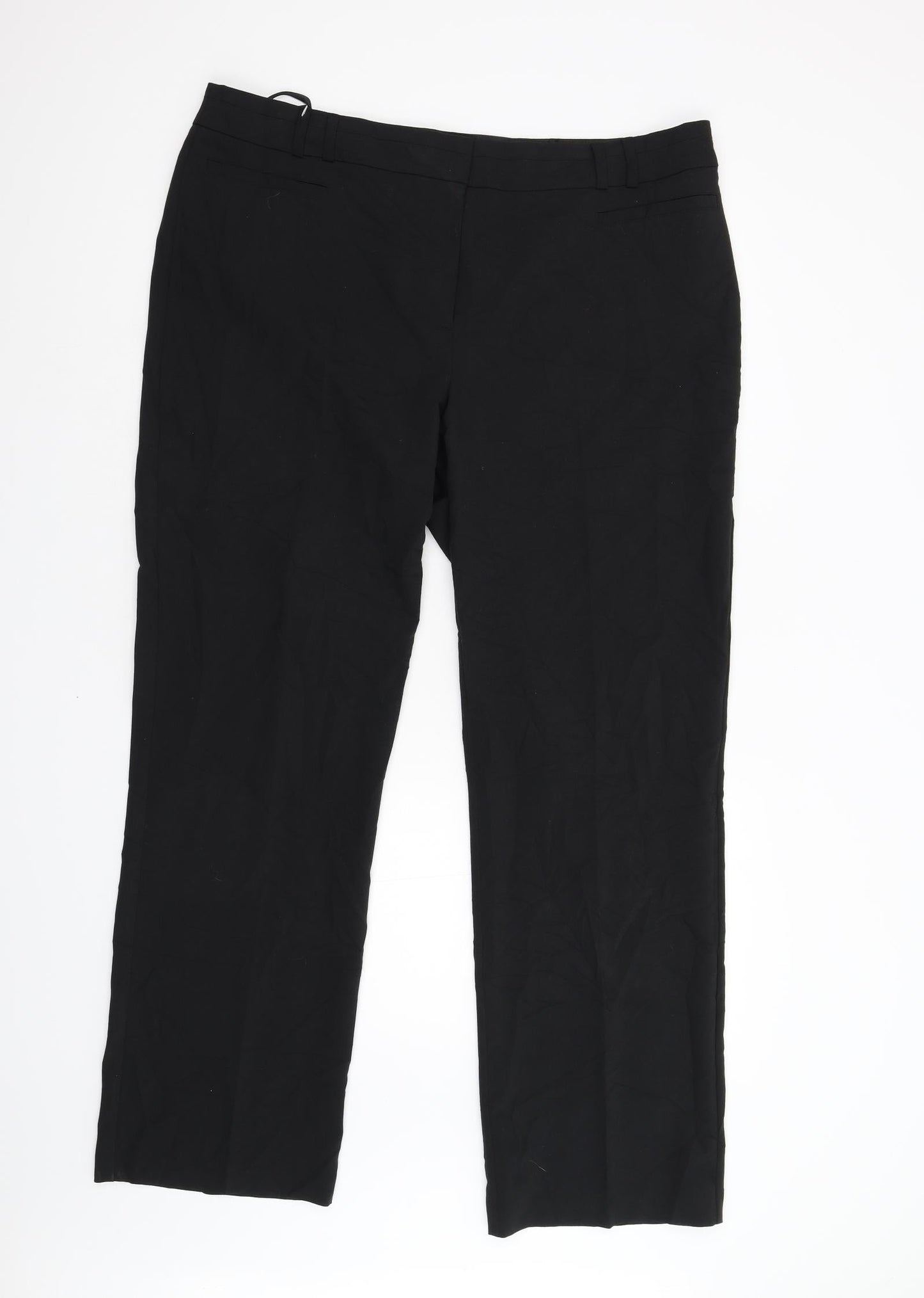 Womens UK Size 18 Linea Regular Fit  Black Trousers