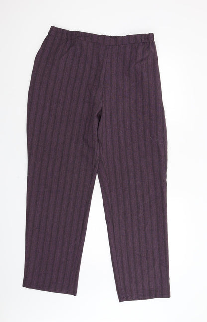 Womens UK Size 20 Afibel Regular Fit  Purple Trousers