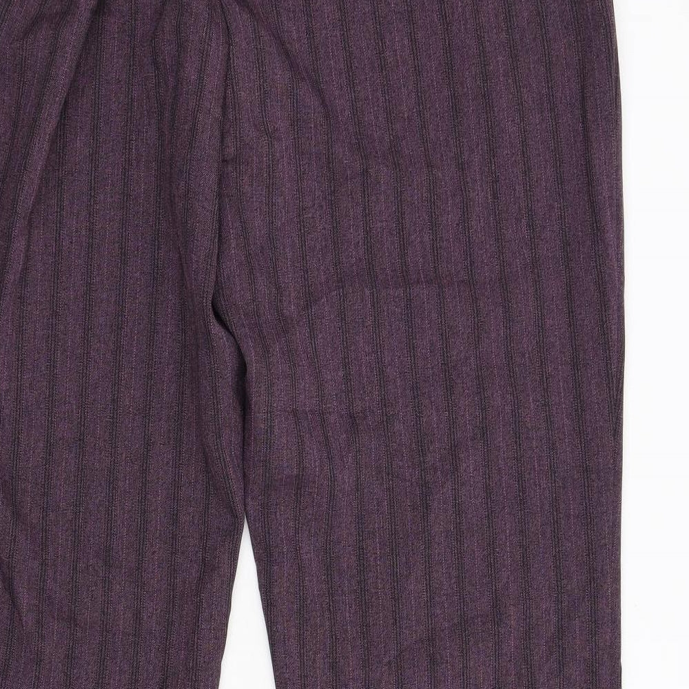 Womens UK Size 20 Afibel Regular Fit  Purple Trousers