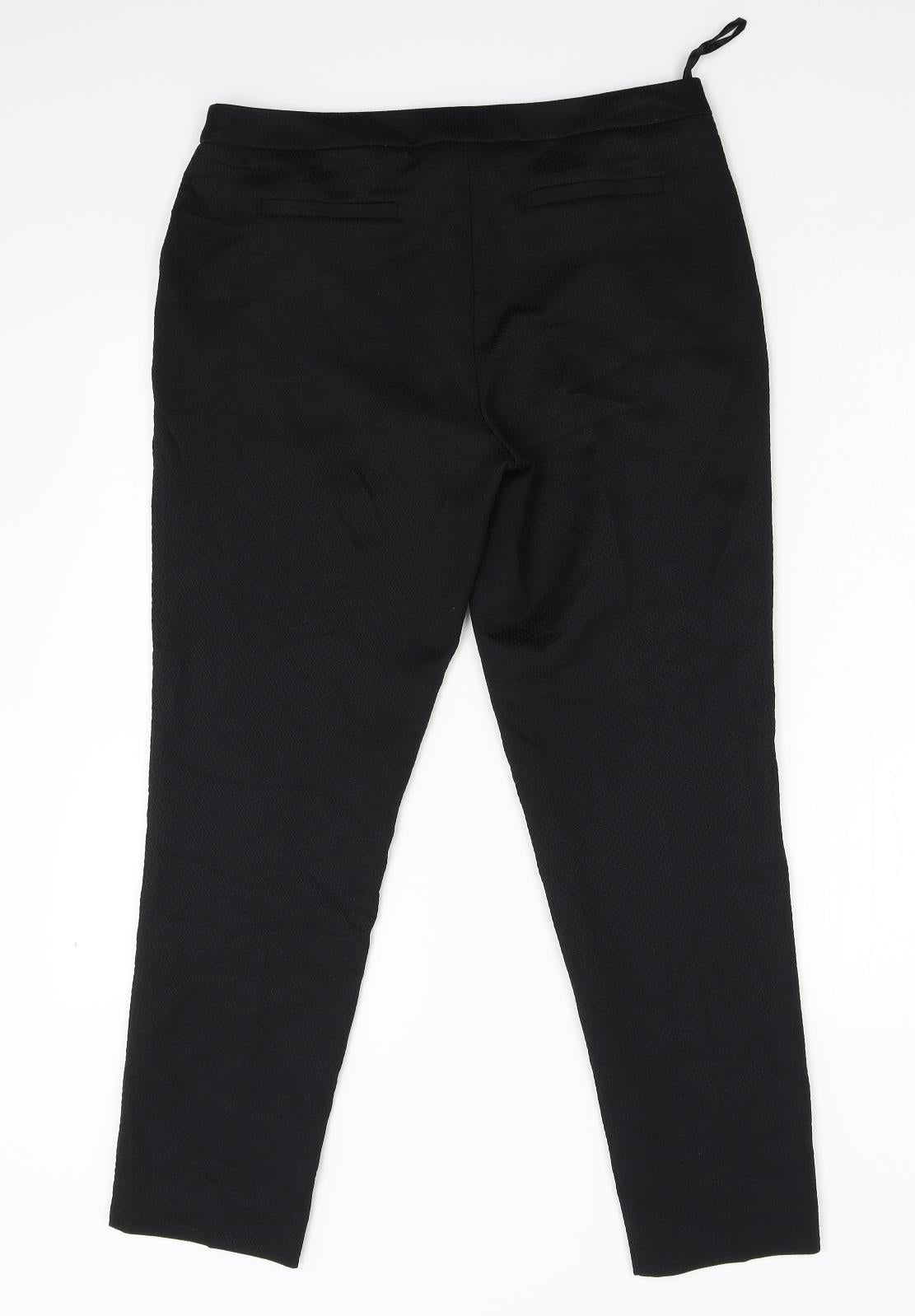F&F Womens Black   Trousers  Size 10 L26 in