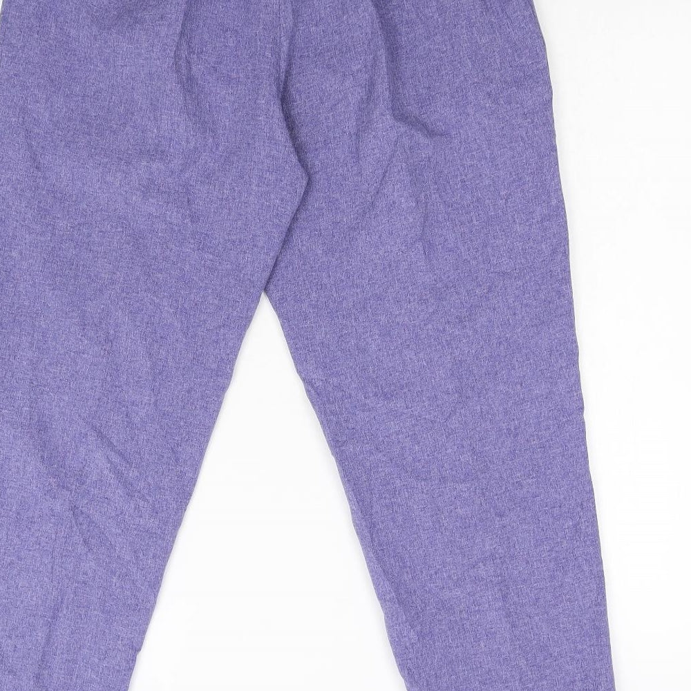 Womens UK Size 14 Janique Regular Fit  Purple Trousers