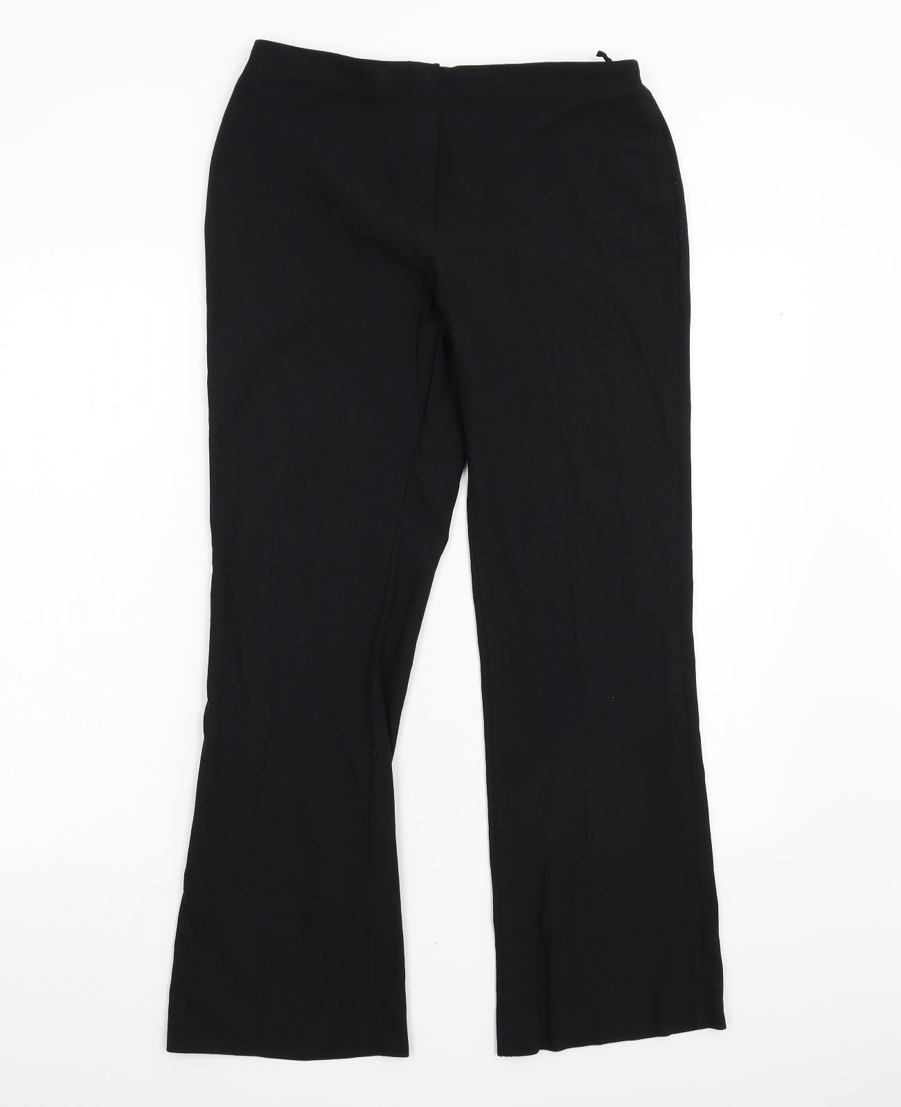 Womens UK Size 12 M&S Regular Fit  Black Trousers