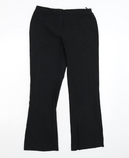 Womens UK Size 12 M&S Regular Fit  Black Trousers
