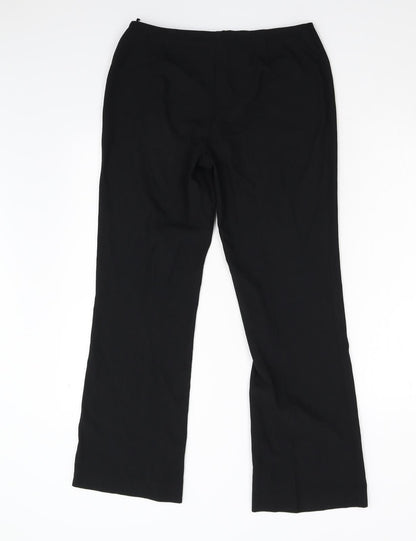 Womens UK Size 12 M&S Regular Fit  Black Trousers