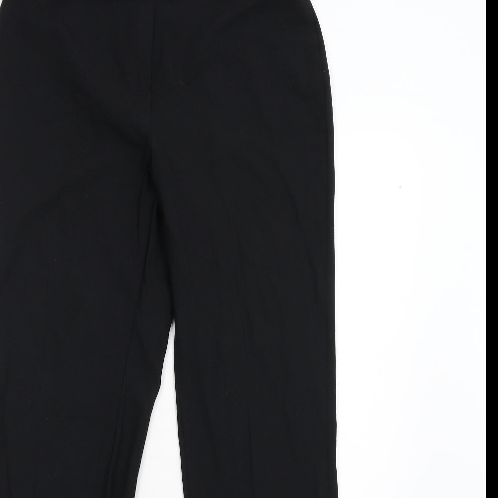 Womens UK Size 12 M&S Regular Fit  Black Trousers