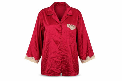 maval Womens Red   Top Nightshirt Size L