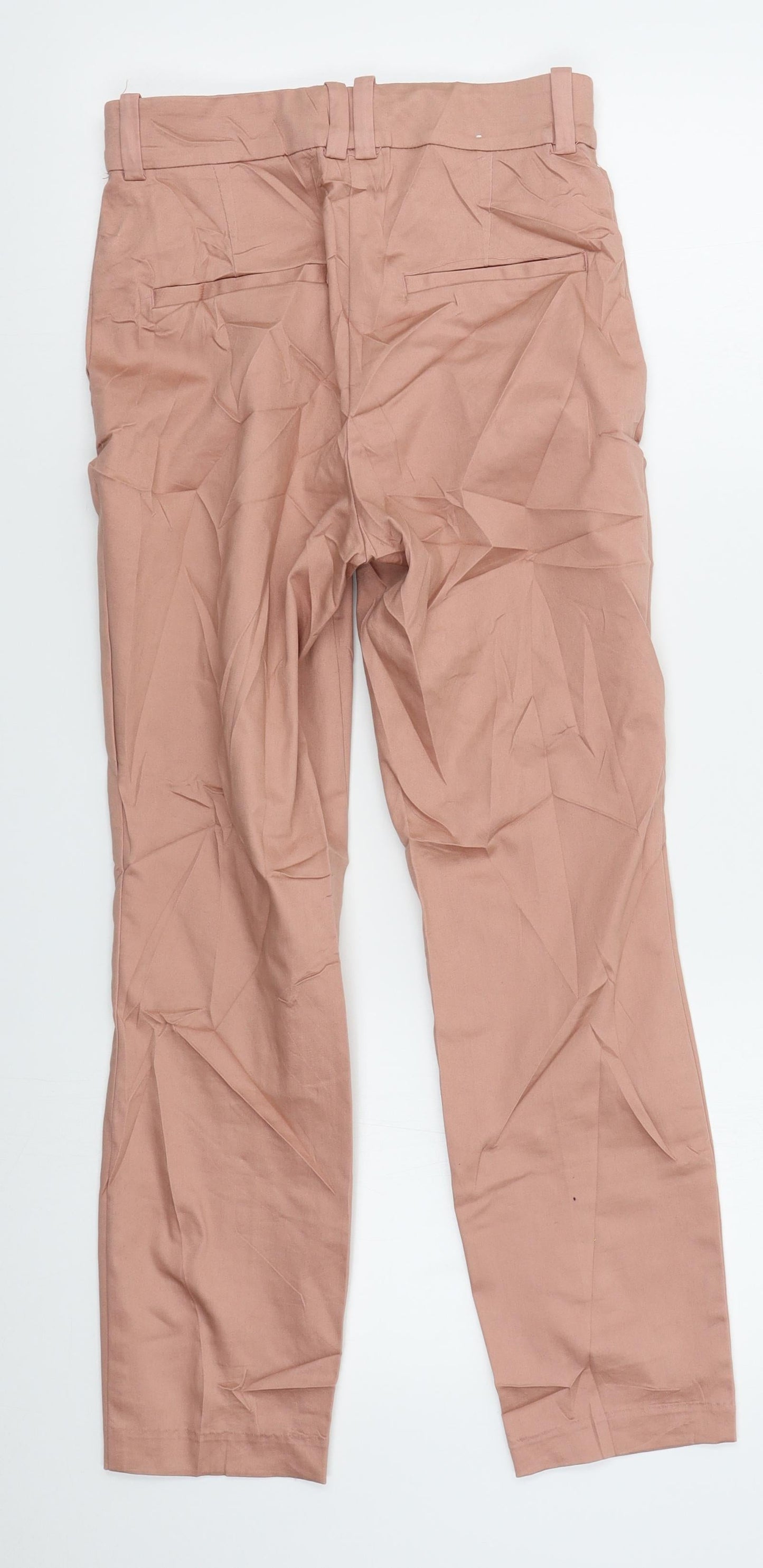 Womens UK Size 4 H&M Regular Fit  Pink Trousers