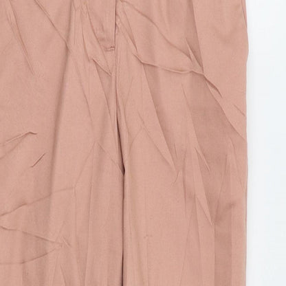 Womens UK Size 4 H&M Regular Fit  Pink Trousers