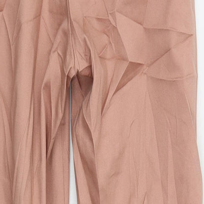 Womens UK Size 4 H&M Regular Fit  Pink Trousers