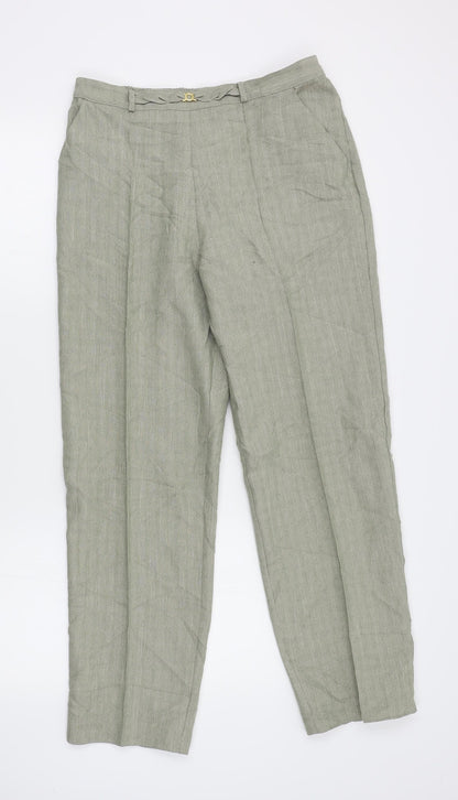 M*S Womens Beige   Trousers  Size 12 L28 in