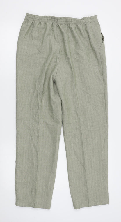 M*S Womens Beige   Trousers  Size 12 L28 in
