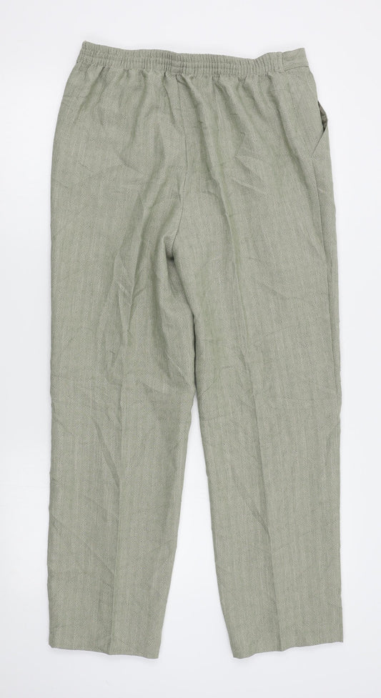 M*S Womens Beige   Trousers  Size 12 L28 in