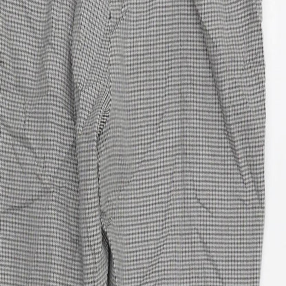 M&S Womens Grey Check  Trousers  Size 10 L23 in