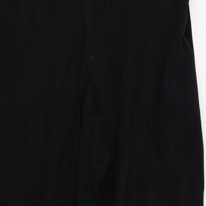 M&S Womens Black   Trousers  Size 12 L28 in