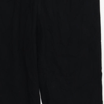 M&S Womens Black   Trousers  Size 12 L28 in