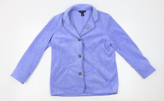 Lands End Womens Blue   Cardigan Jumper Size S