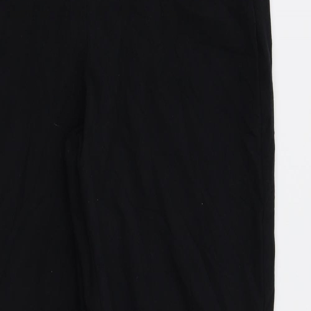M&S Womens Black   Trousers  Size 12 L28 in