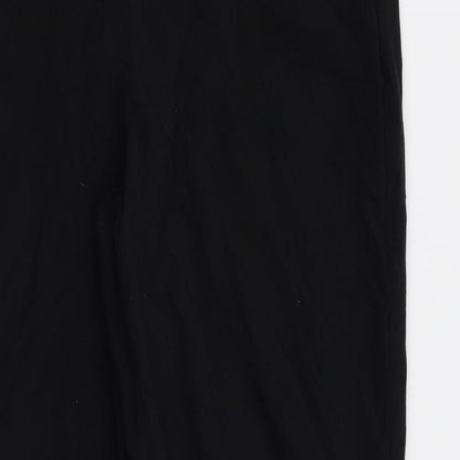 M&S Womens Black   Trousers  Size 12 L28 in