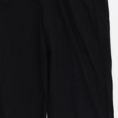 M&S Womens Black   Trousers  Size 12 L28 in