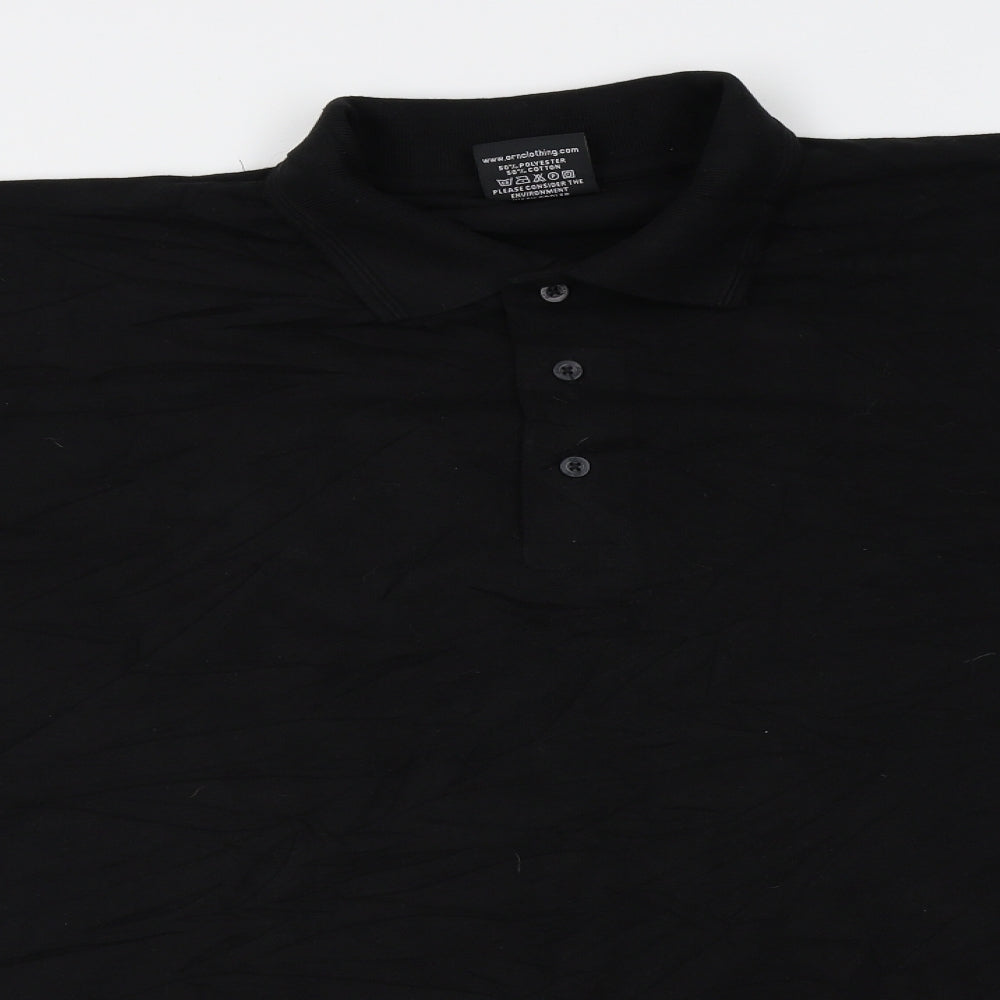 Orn Mens Black    Polo Size XL