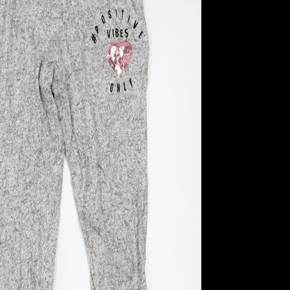 George Girls Grey    Pyjama Pants Size 10-11 Years
