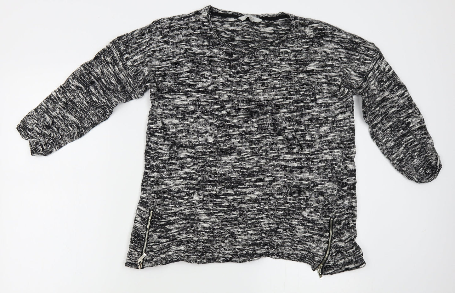 Womens UK Size 16 Peacocks Grey Pullover Jumper