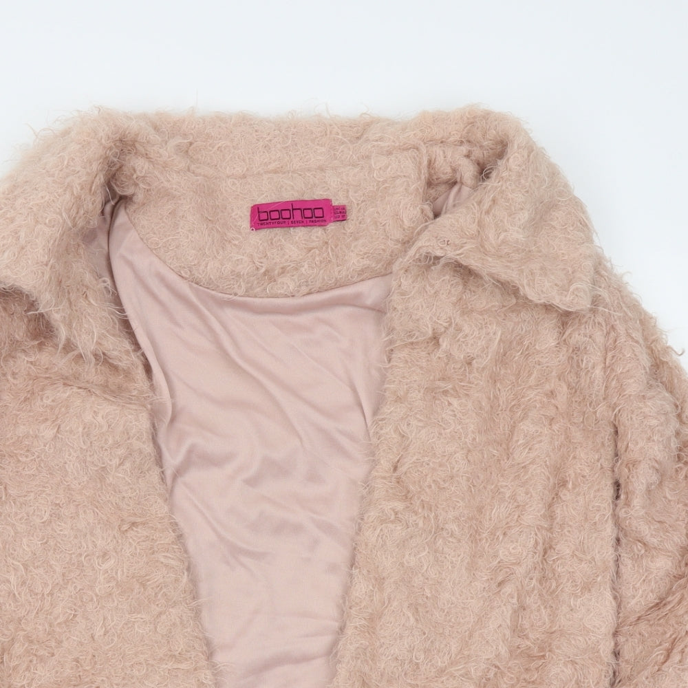 Womens UK Size 14 Boohoo Pink Gilet