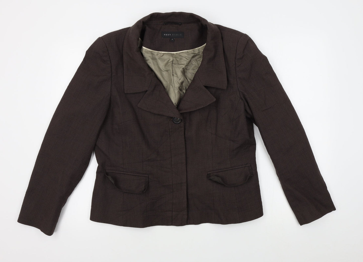 NEXT Womens Brown   Jacket Blazer Size 18