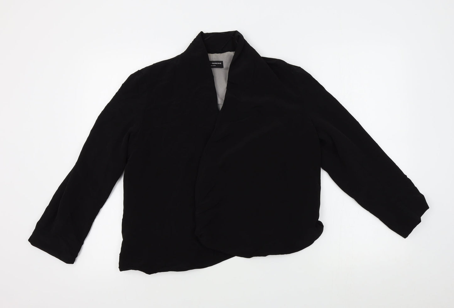 Dorothy Perkins Womens Black   Wrap Jumper Size 10