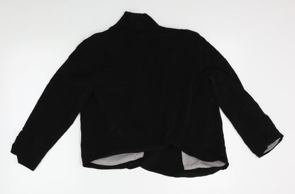 Dorothy Perkins Womens Black   Wrap Jumper Size 10