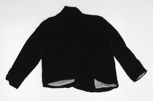 Dorothy Perkins Womens Black   Wrap Jumper Size 10