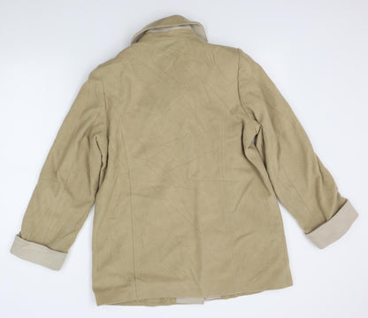 Womens UK Size 14 M&S Beige Overcoat