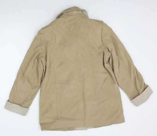 Womens UK Size 14 M&S Beige Overcoat