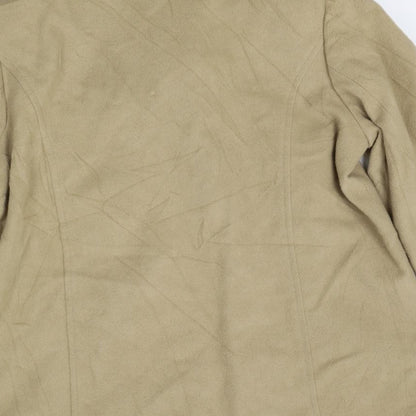Womens UK Size 14 M&S Beige Overcoat