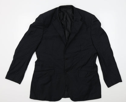 F&F Mens Black Striped  Jacket Blazer