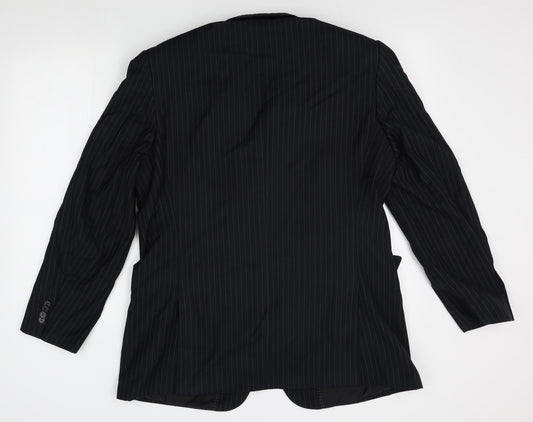 F&F Mens Black Striped  Jacket Blazer