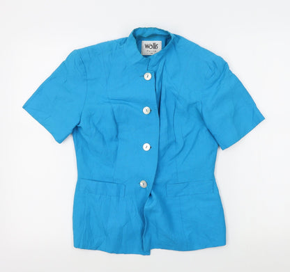 Wallis Womens Blue   Jacket Blazer Size 10