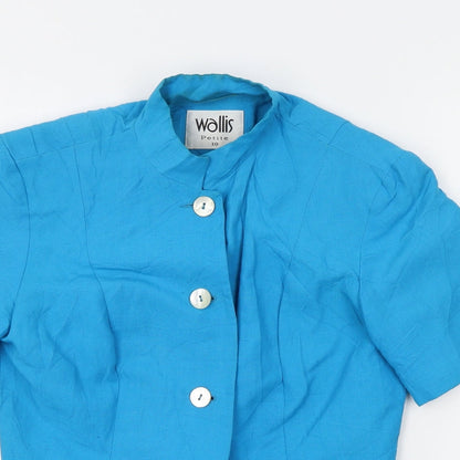 Wallis Womens Blue   Jacket Blazer Size 10