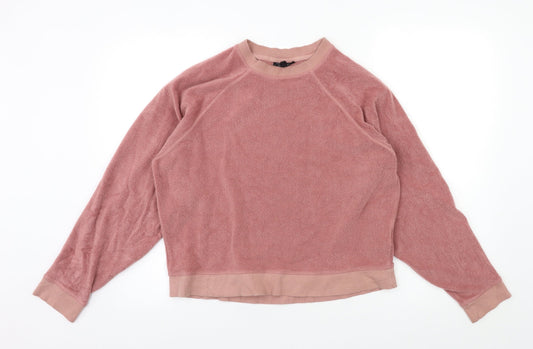 Womens UK Size 10 Topshop Pink Pullover Jumper