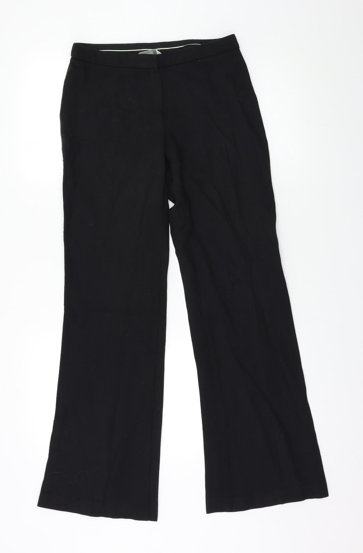 Womens UK Size 8 M&S Regular Fit  Black Trousers