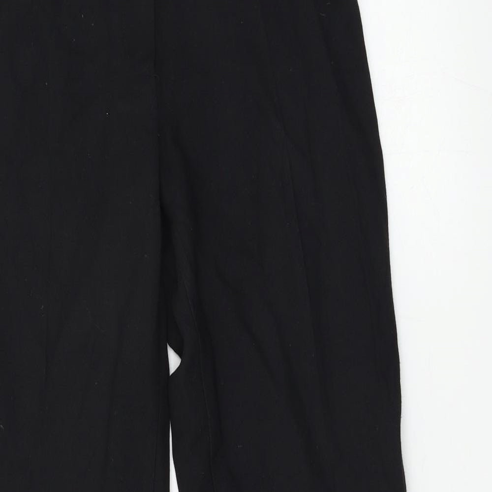 Womens UK Size 8 M&S Regular Fit  Black Trousers