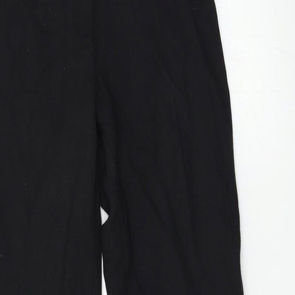 Womens UK Size 8 M&S Regular Fit  Black Trousers