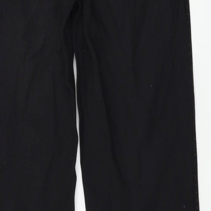 Womens UK Size 8 M&S Regular Fit  Black Trousers