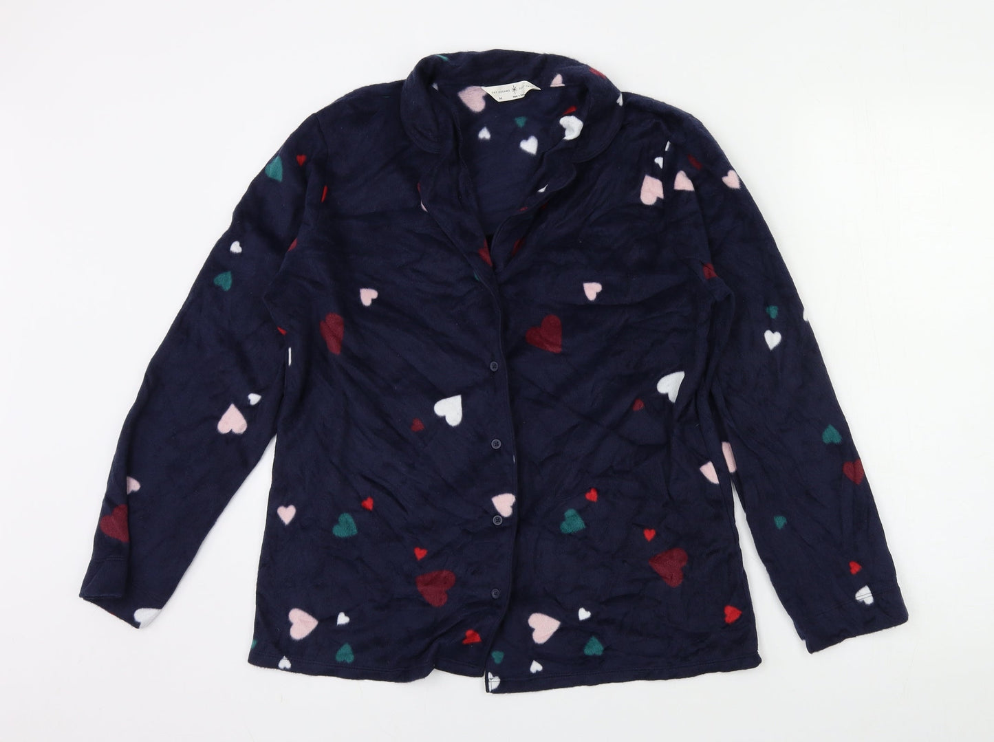 M&S Womens Multicoloured Geometric   Pyjama Top Size M