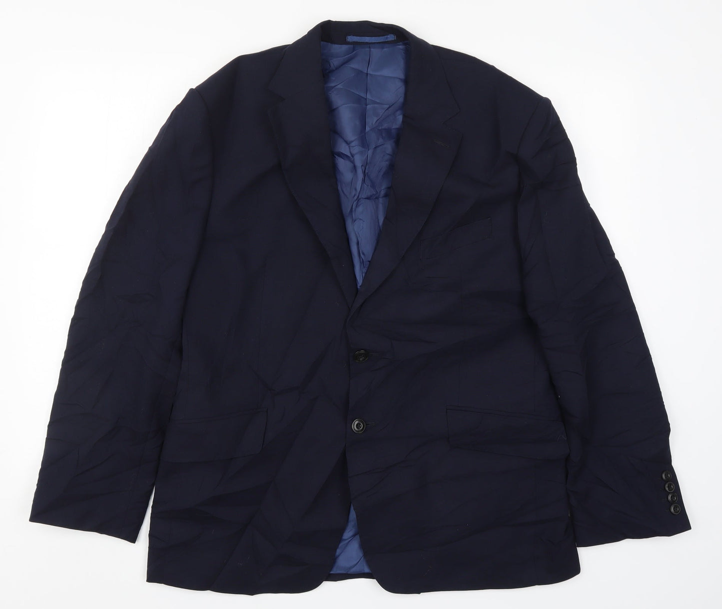 Mens UK Size 42 Marks and Spencer Regular Blue Suit Jacket