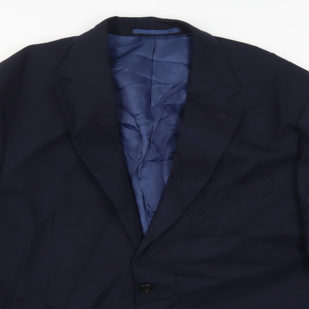 Mens UK Size 42 Marks and Spencer Regular Blue Suit Jacket