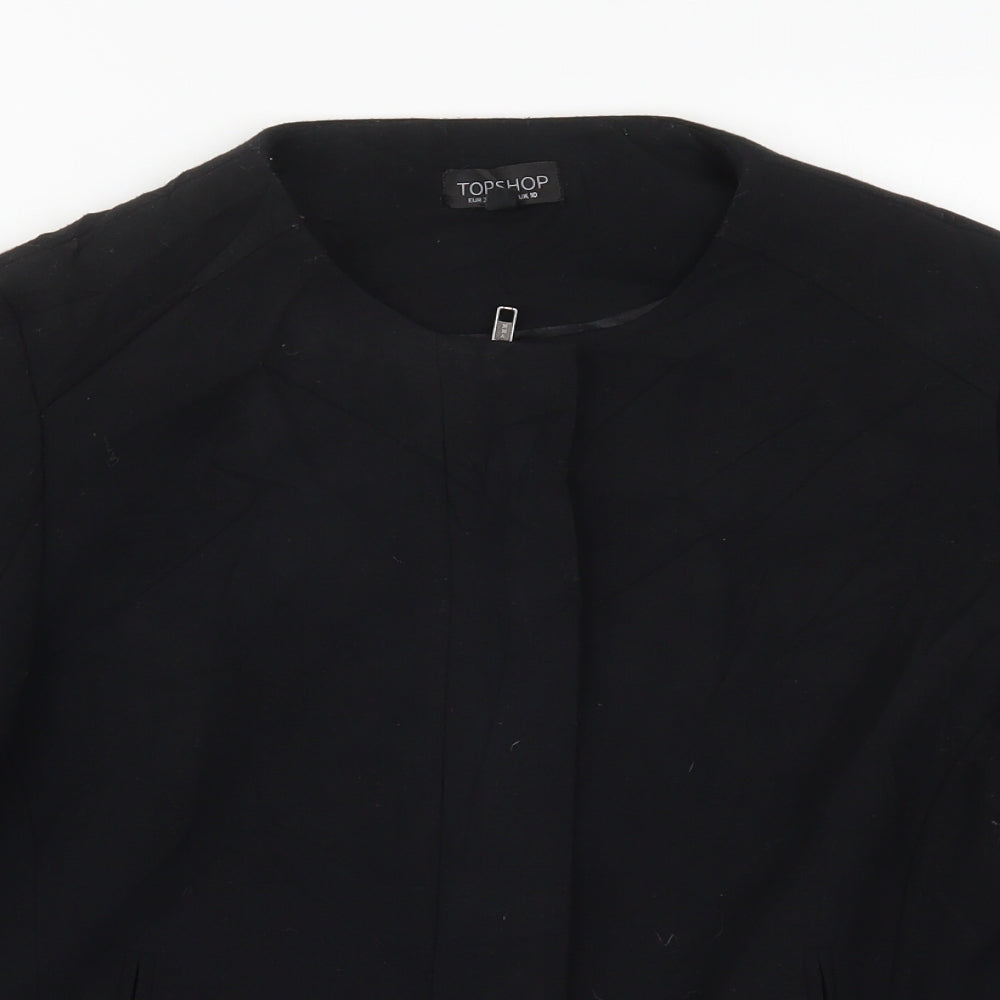Womens UK Size 10 Topshop Black Jacket
