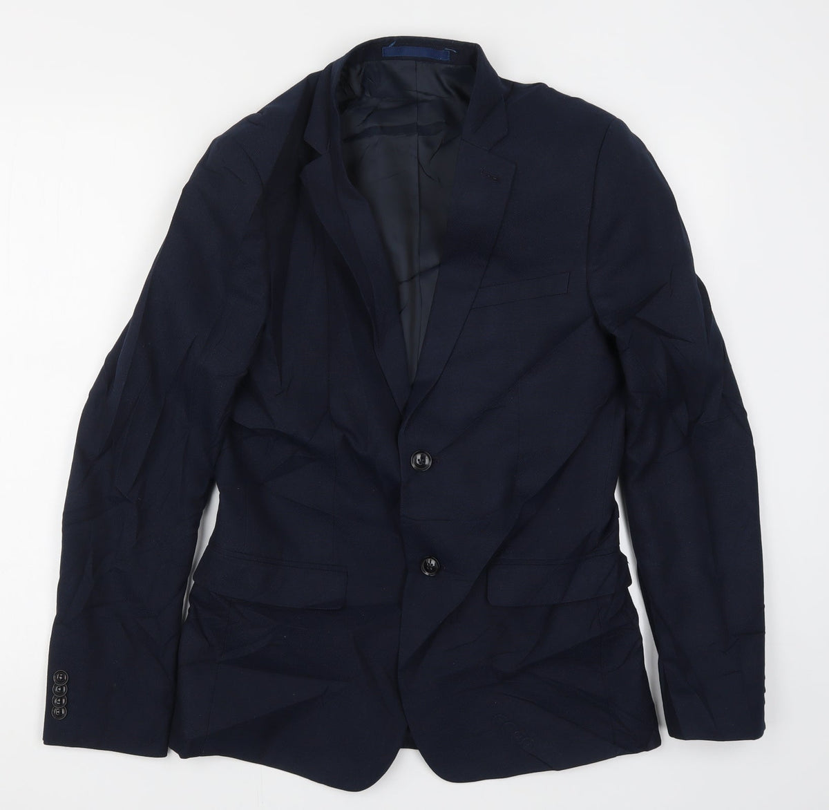 Mens UK Size 38 Topman Regular Blue Suit Jacket