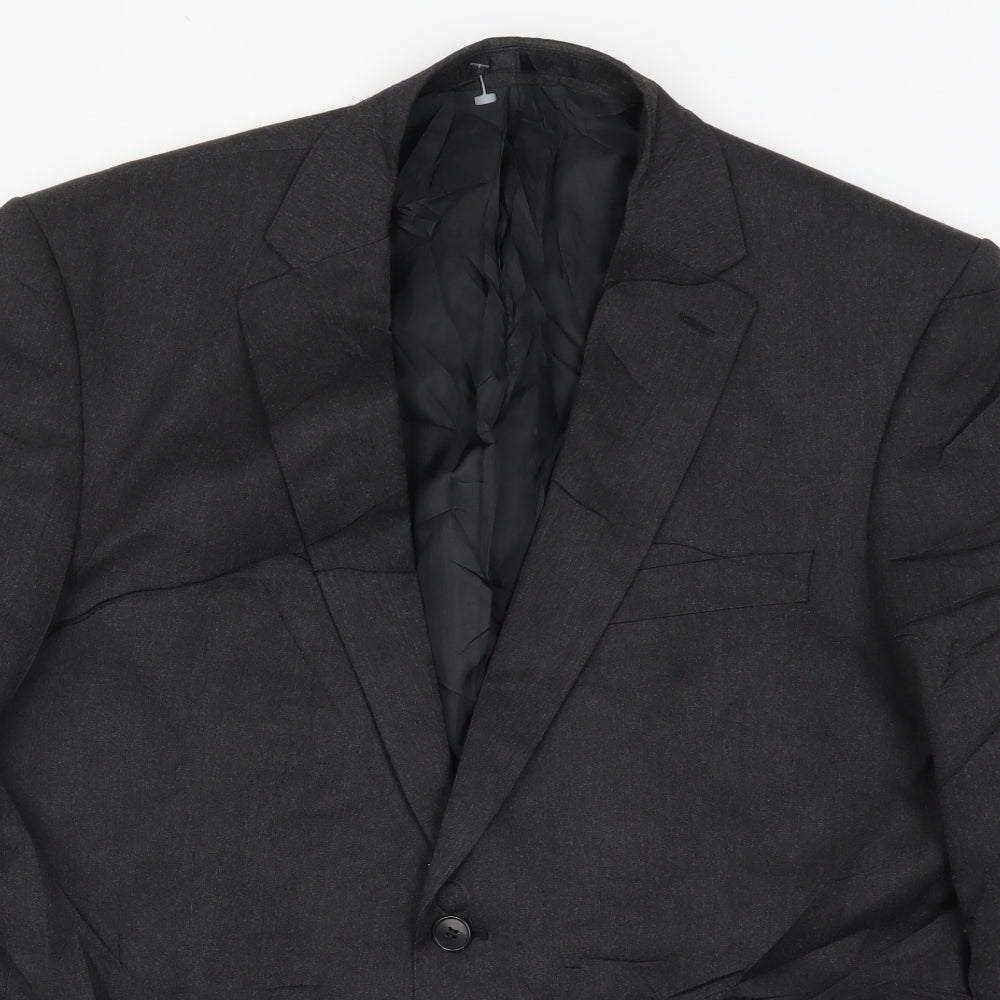 Mens UK Size 42 Karl Jackson Regular Grey Suit Jacket