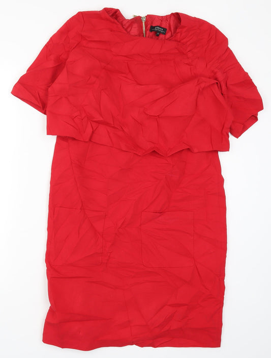 Papaya Womens Red   Pencil Dress  Size 12